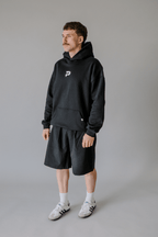 Brushed Cotton Hoodie - Black - PRSNCE