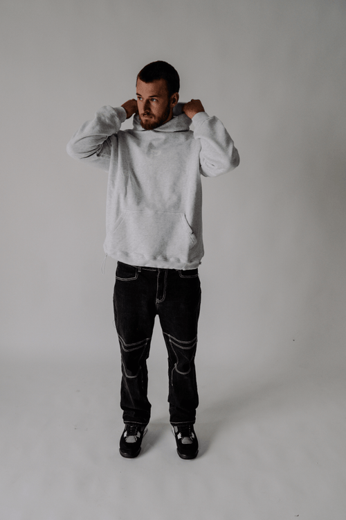 Brushed Cotton Hoodie - Oat Grey - PRESENCE AU