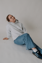 Brushed Cotton Hoodie - Oat Grey - PRSNCE